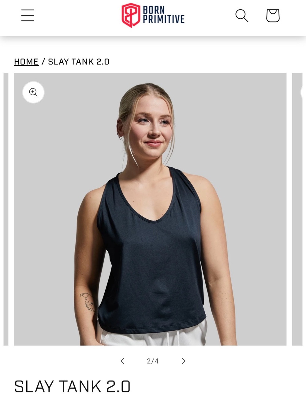 Born Primitive Slay Tank 2.0 - Black